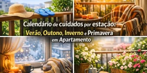 Calendário de cuidados sazonais para apartamento: verão, outono, inverno e primavera