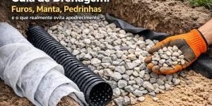 Guia completo de drenagem: manta, furos e pedrinhas contra apodrecimento