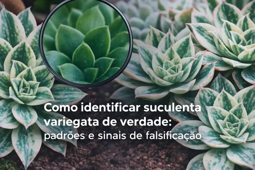 Como identificar suculenta variegata: padrões e sinais de falsificação