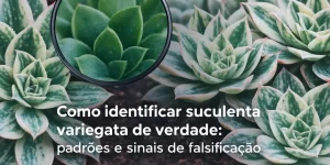 Como identificar suculenta variegata: padrões e sinais de falsificação