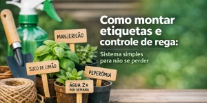 Etiquetas simples para plantas e controle de rega 2026.